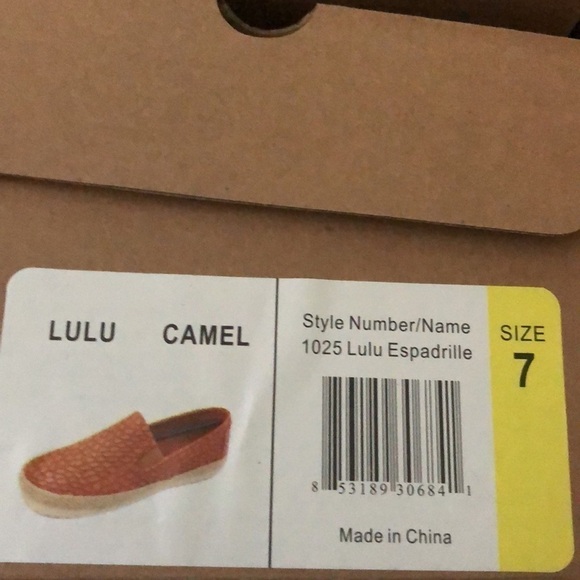 NEW Electric Karma Lulu Espadrille Camel Snakeskin Size 7 NWT - Picture 7 of 7